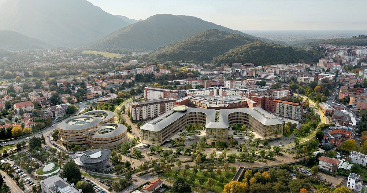 Carlo Ratti projeta hospital em Brescia com anel de jardins de um quilômetro