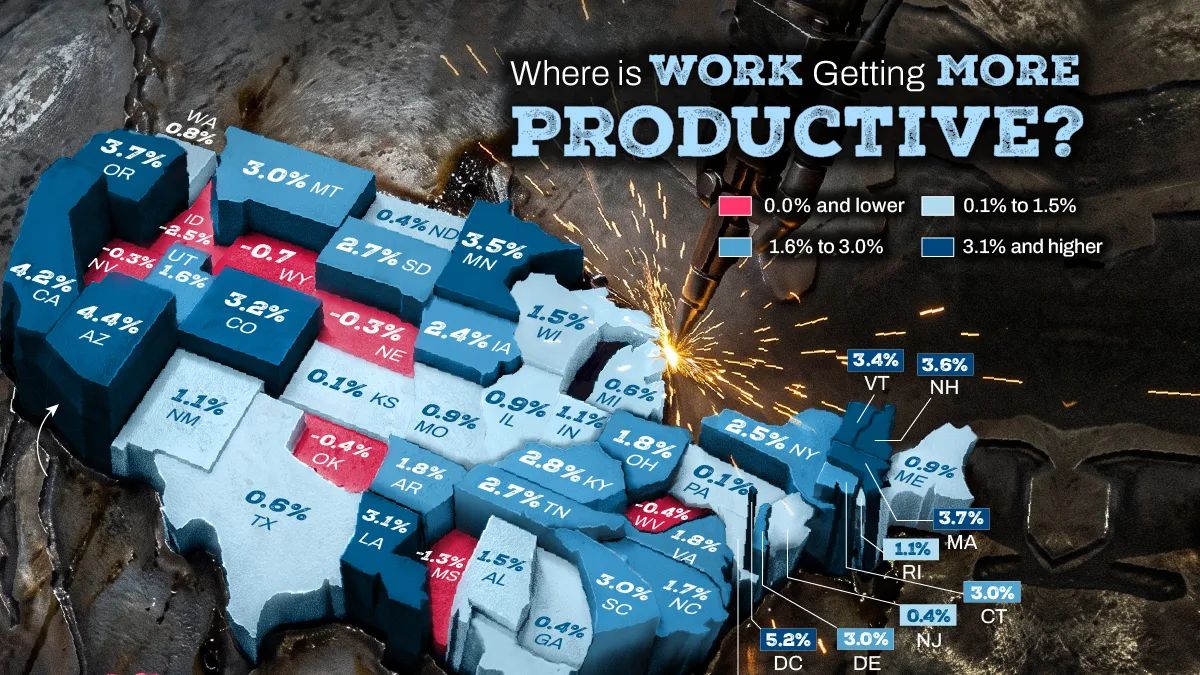 A América de duas velocidades: o novo mapa da produtividade