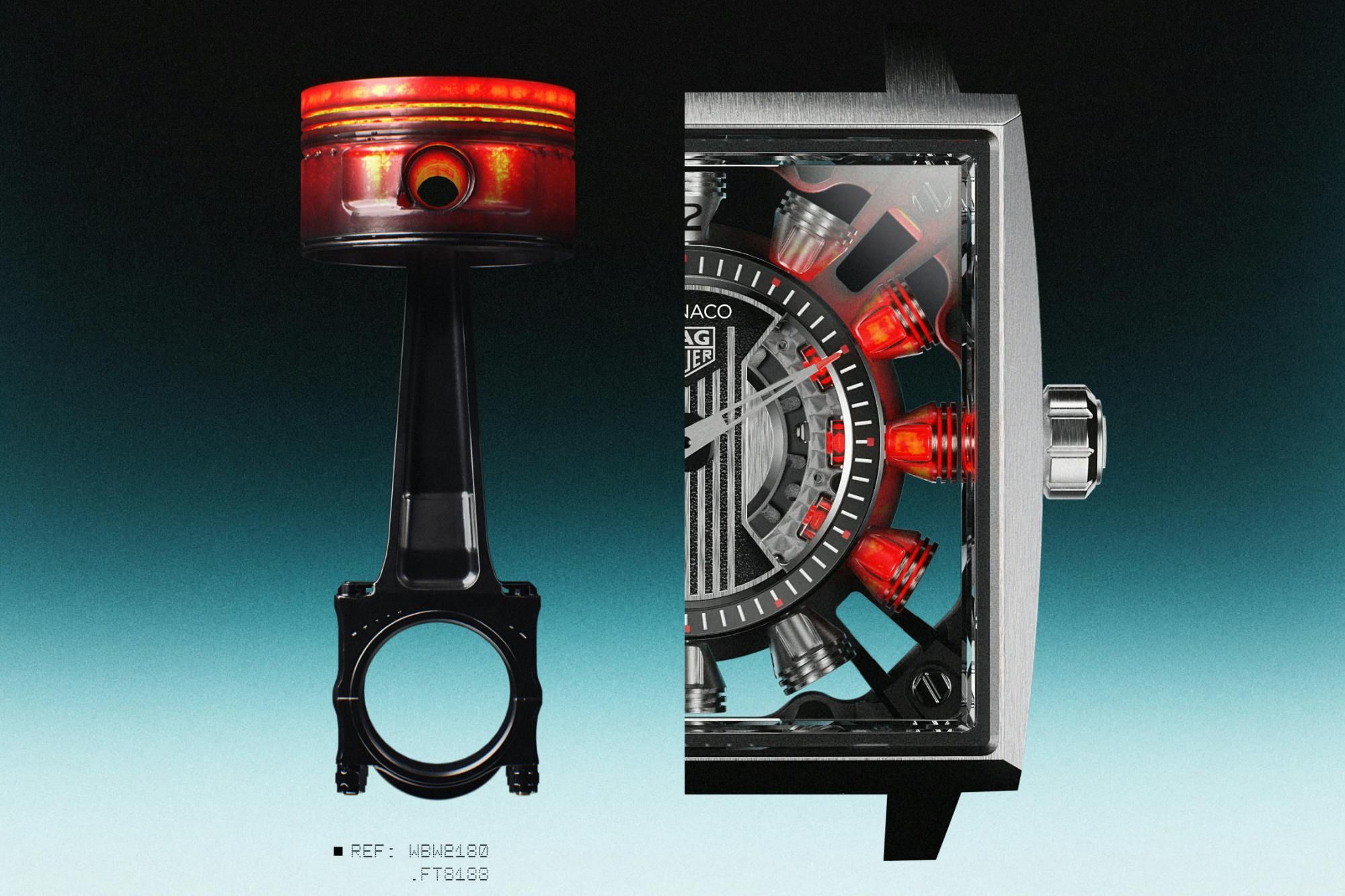 TAG Heuer Monaco Speed 12 reinventa o design clássico com motor de 12 cilindros