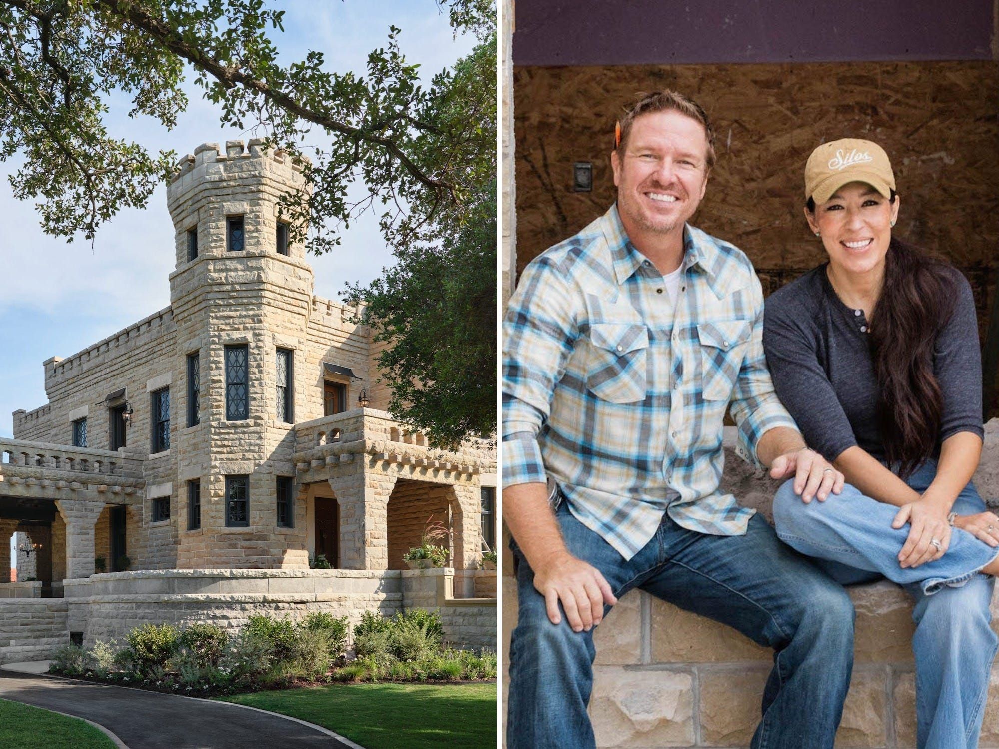 Chip e Joanna Gaines colocam castelo histórico à venda por US$ 2,7 milhões