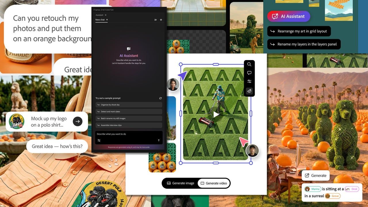 Adobe lança agentes de IA para automatizar tarefas repetitivas no Creative Cloud