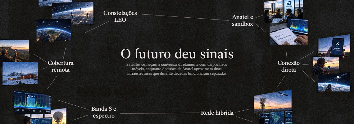 Satélites e celulares: Anatel aproxima redes de espaço e terra