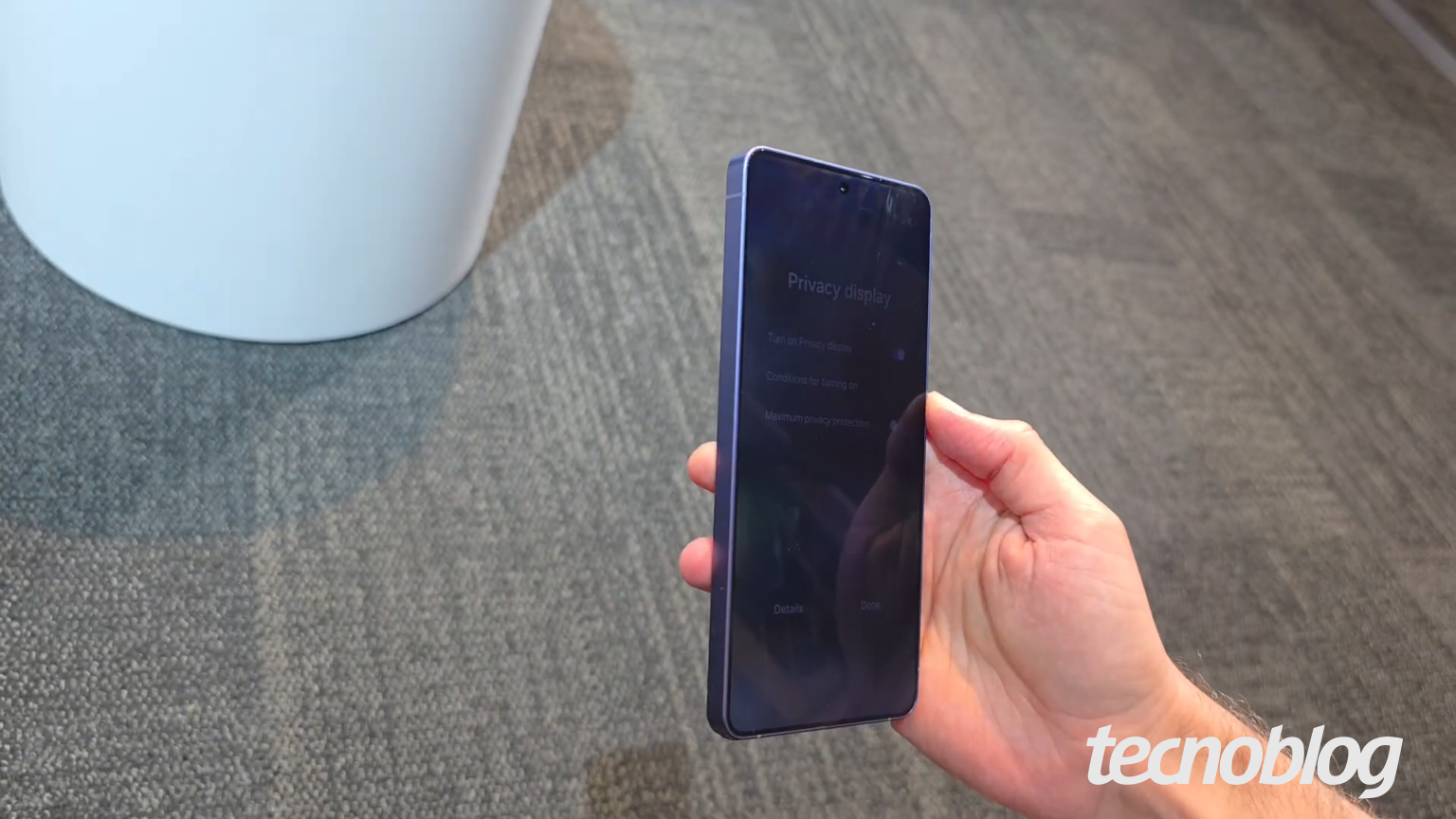 Samsung aposta na privacidade seletiva: só o vídeo fica no escuro