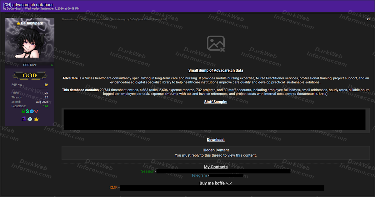 AdvaCare sob ataque: hacker alega ter dados financeiros e de pessoal