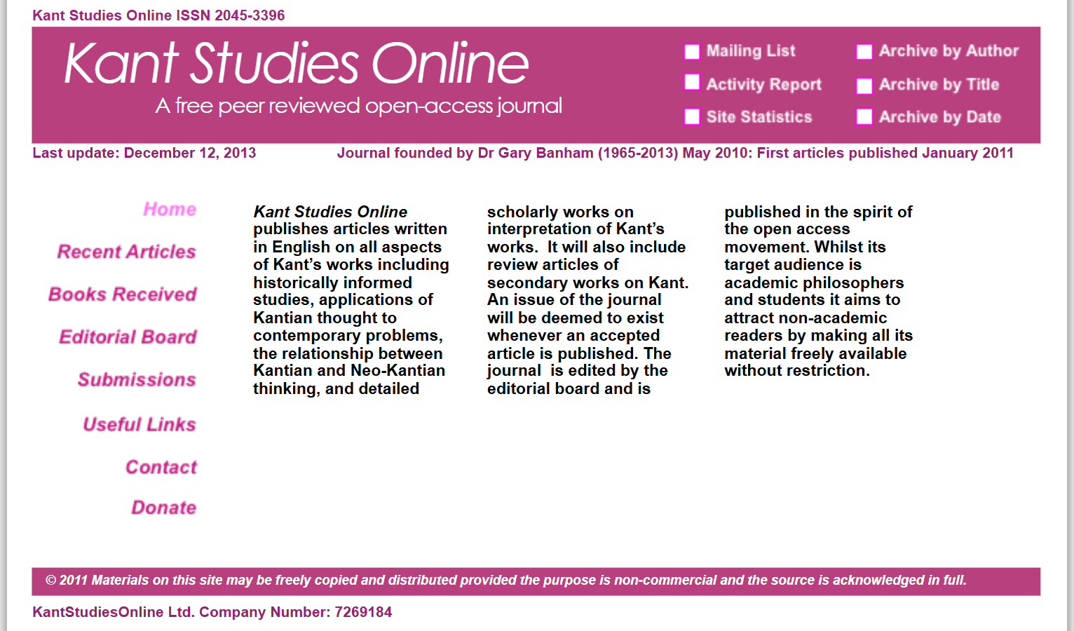 Desaparecimento de Kant Studies Online expõe fragilidade do saber digital