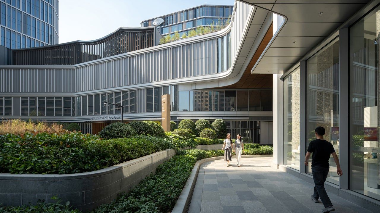 Fachada adaptável em Hangzhou antecipa mudanças de uso