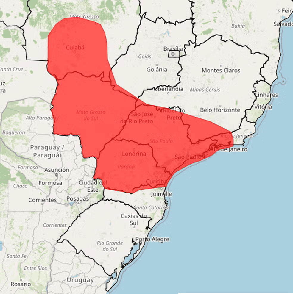 Inmet emite alerta vermelho para onda de calor com temperaturas acima de 40 °C