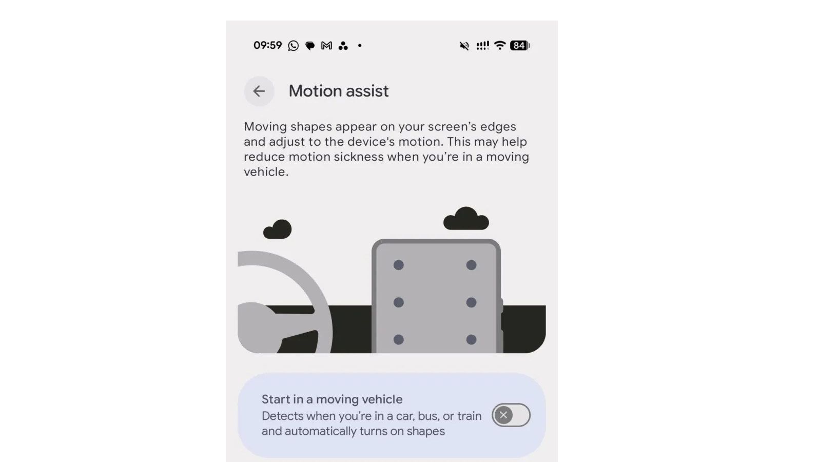 Google, enfim, ataca o enjoo no carro. Com a mesma arma da Apple