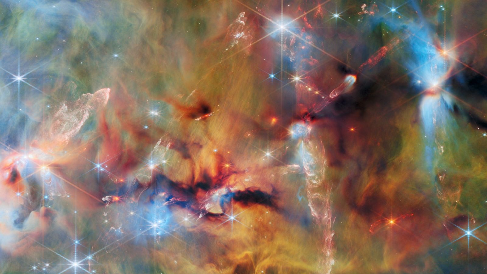 Telescópio Webb captura o ciclo de vida estelar na nebulosa de Órion