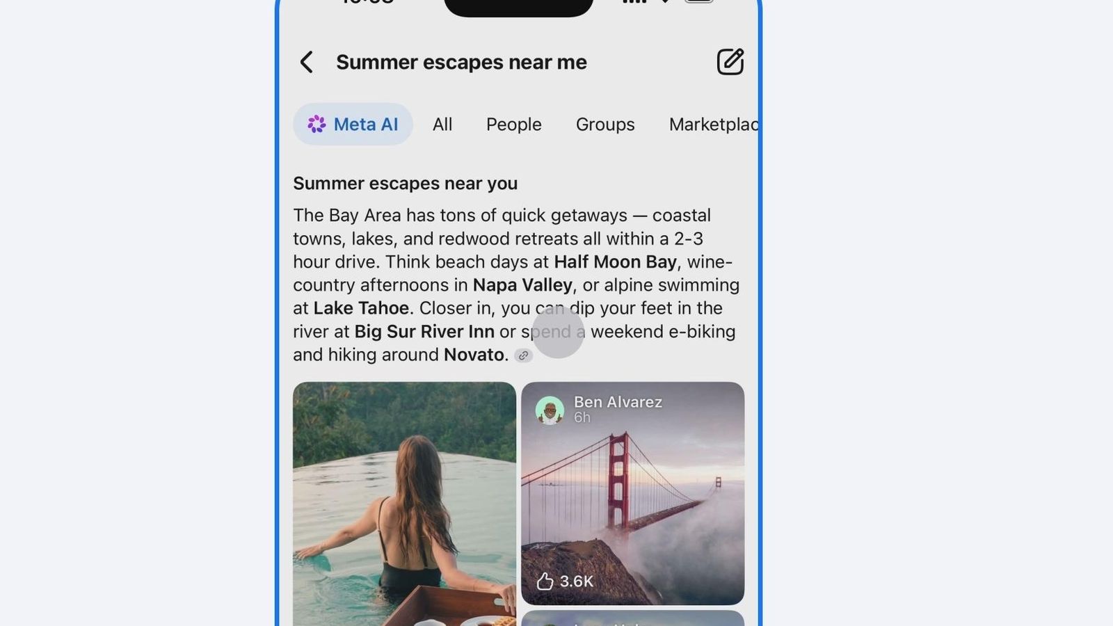 Meta integra posts públicos ao novo modo de busca por IA no Facebook