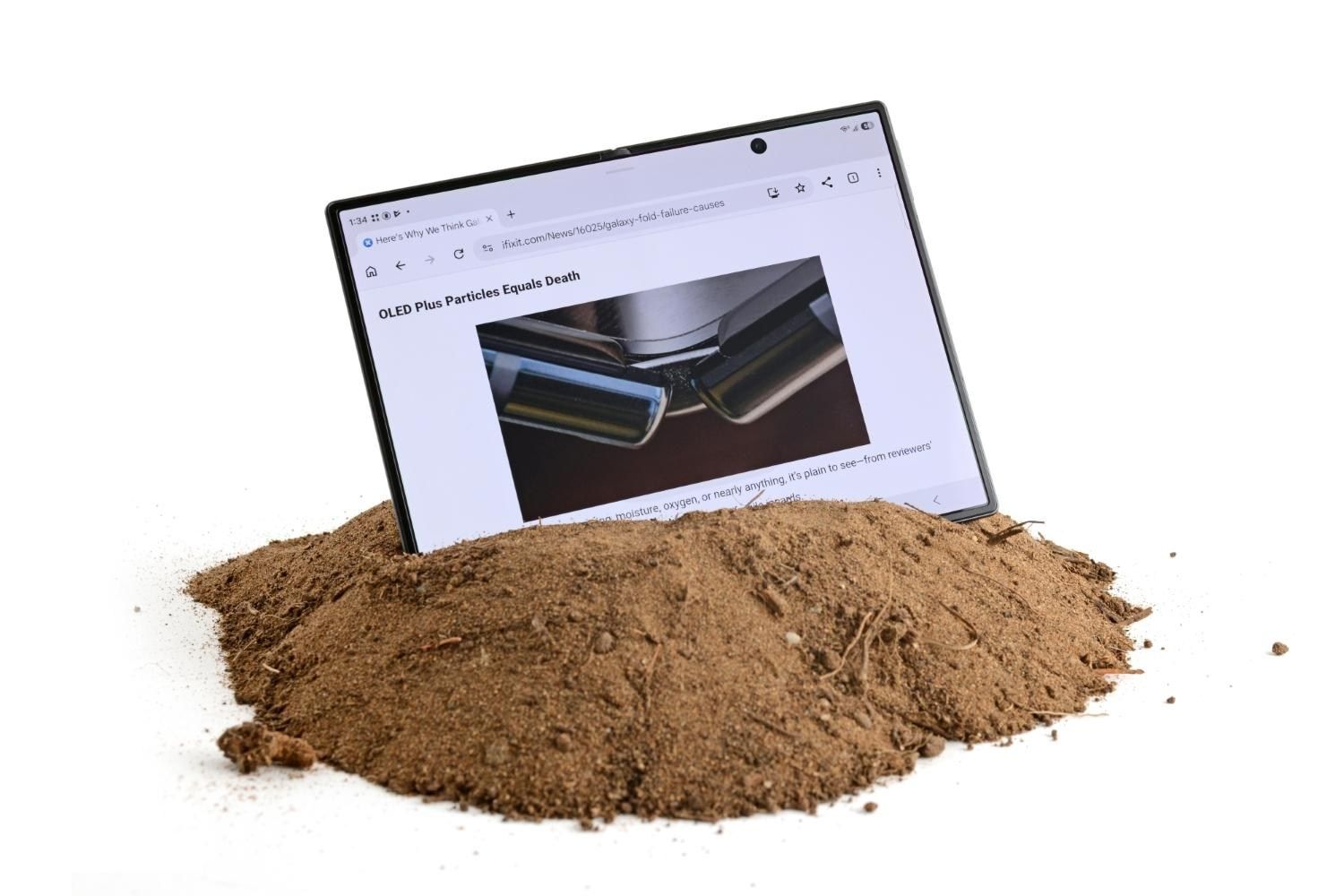 A dobradiça de US$ 1.900 da Samsung e seu inimigo: o pó de bolso