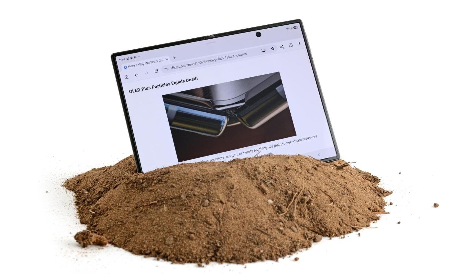 A dobradiça de US$ 1.900 da Samsung e seu inimigo: o pó de bolso