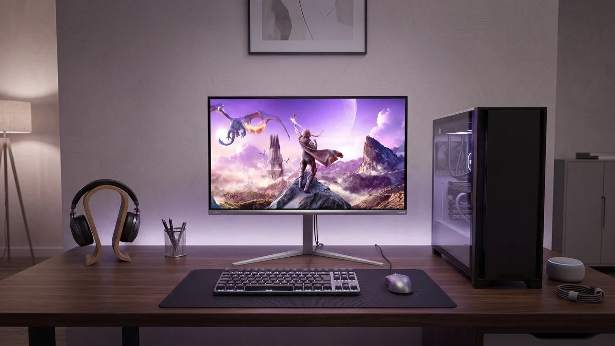Philips mira o topo do mercado gamer com monitor 4K QD-OLED