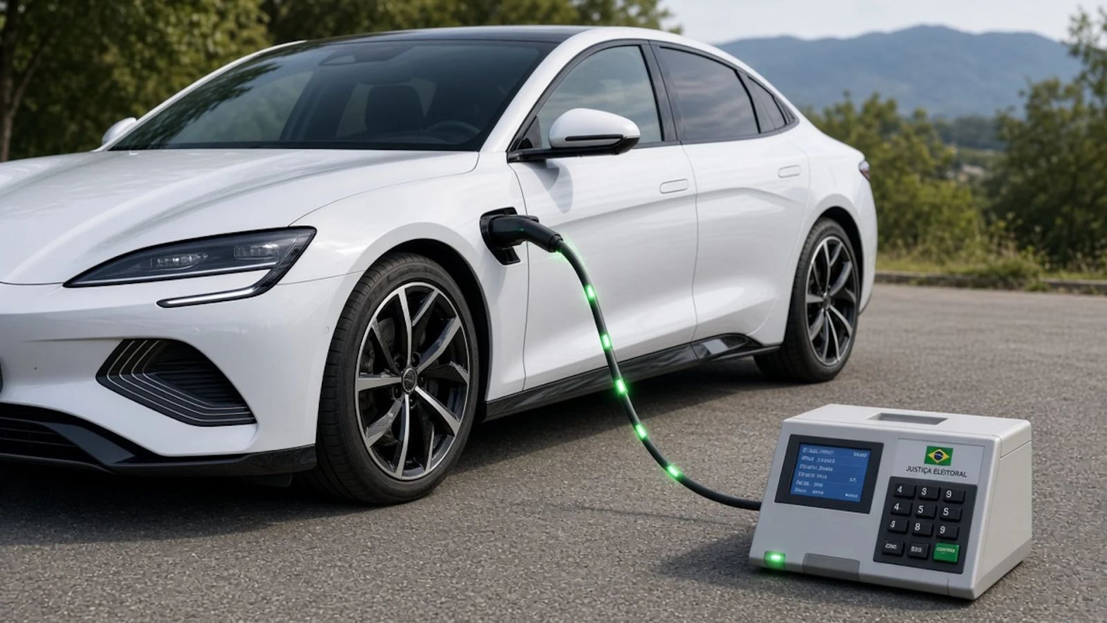 Carro elétrico vira gerador em eleição no Paraná após apagão