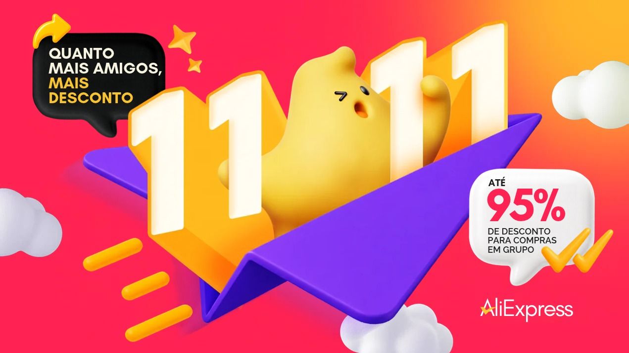 AliExpress foca em compras coletivas para turbinar 11.11 no Brasil