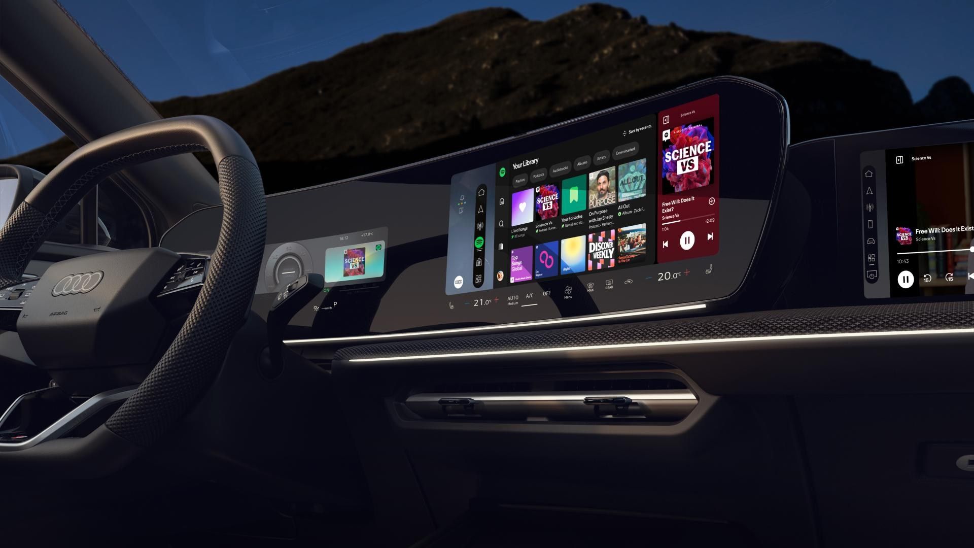 Spotify lança app nativo para carros Audi, buscando independência do CarPlay