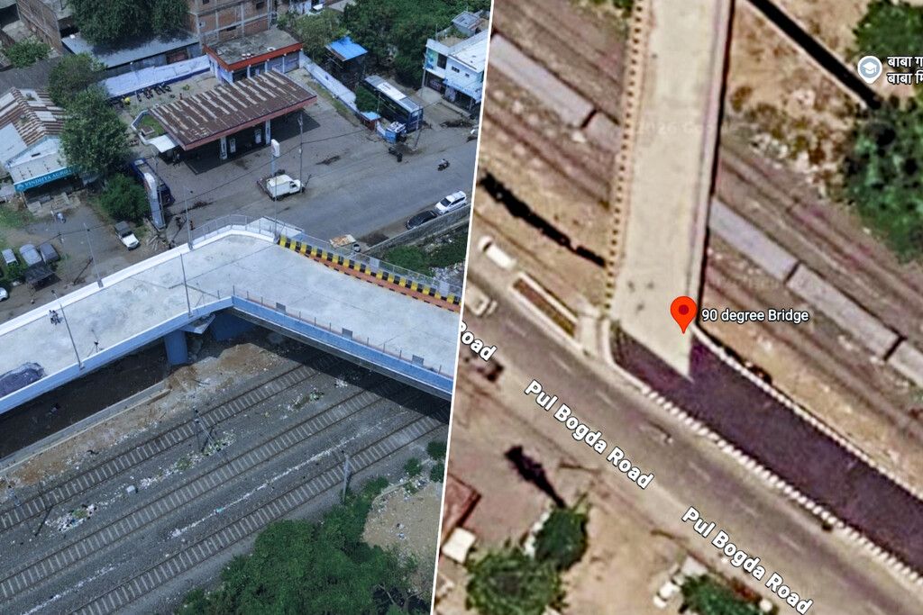 Erro de projeto em Aishbagh resulta em ponte com curva perigosa e punições na Índia
