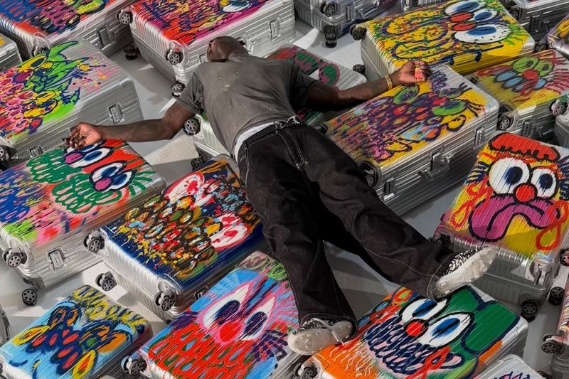 Slawn transforma malas da RIMOWA em tela de arte urbana com a coleção SLIMOWA