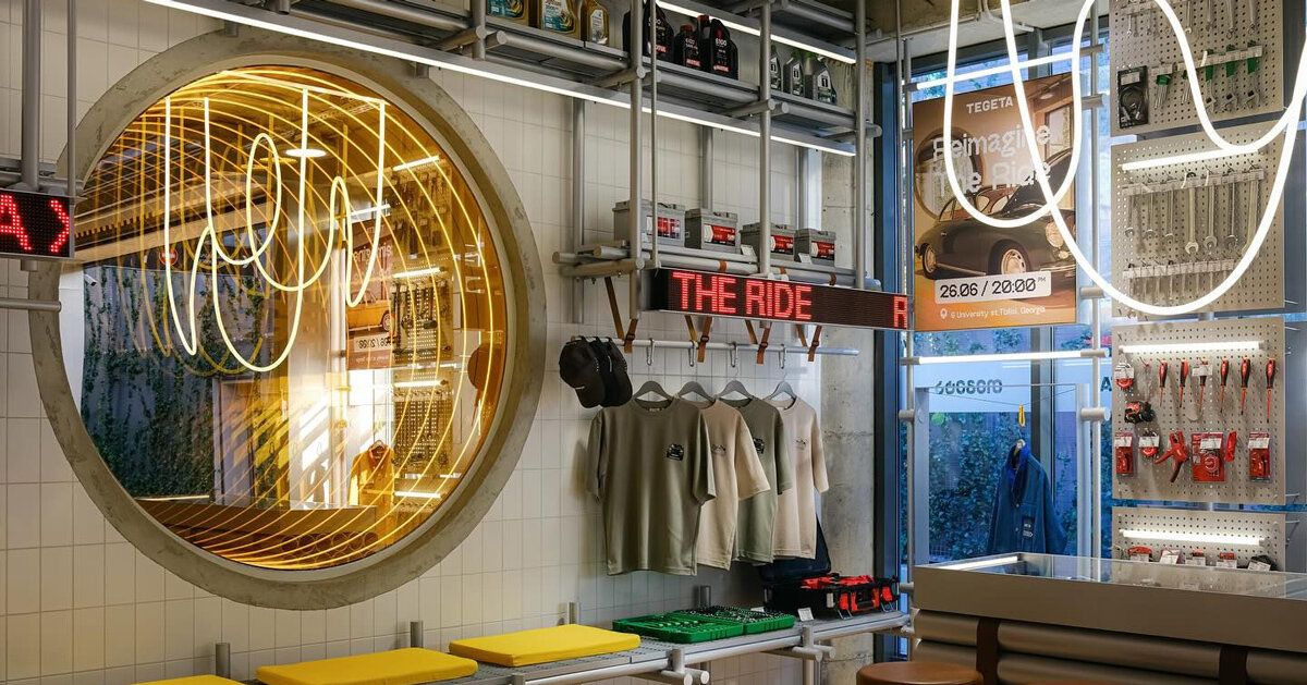 Design industrial em Tbilisi redefine centros de serviço automotivo