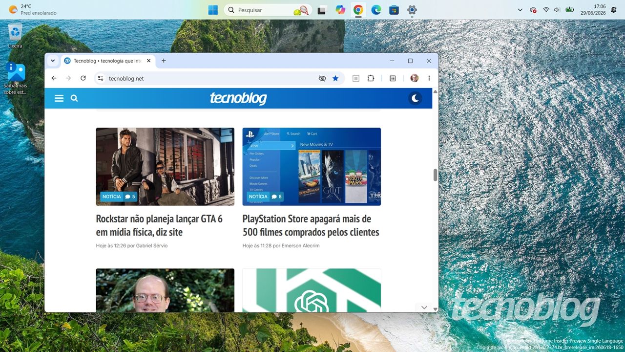 Microsoft cede à pressão e libera Barra de Tarefas móvel no Windows 11