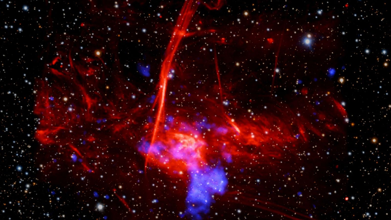 Chandra identifica possível remanescente de supernova perto do centro da Via Láctea