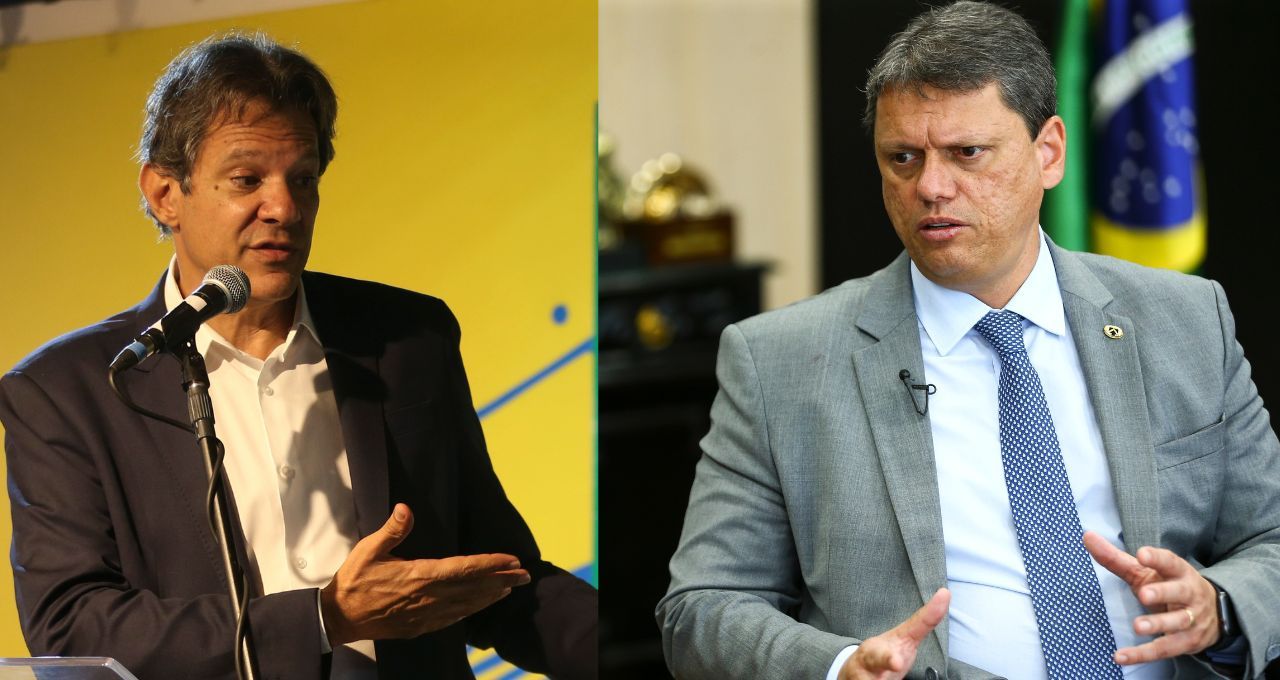 Quaest em SP: Tarcísio na frente, Haddad com um longo caminho