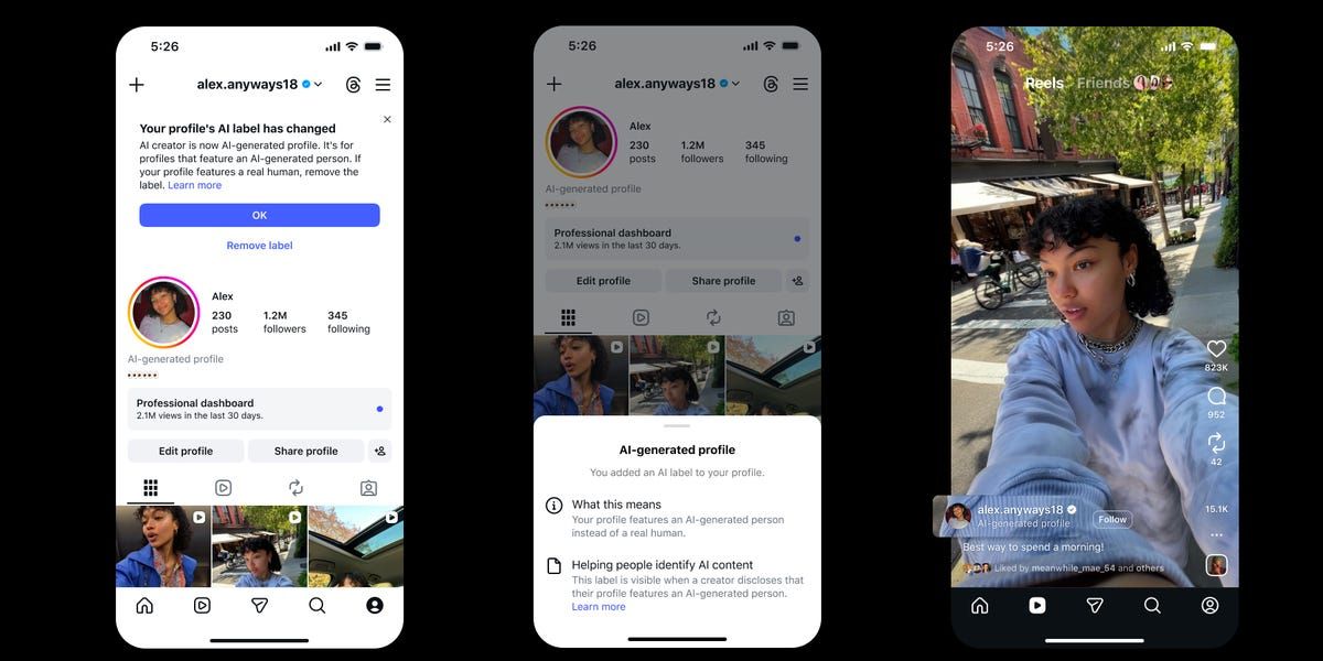 Instagram e os influenciadores de IA: o selo ou o limbo