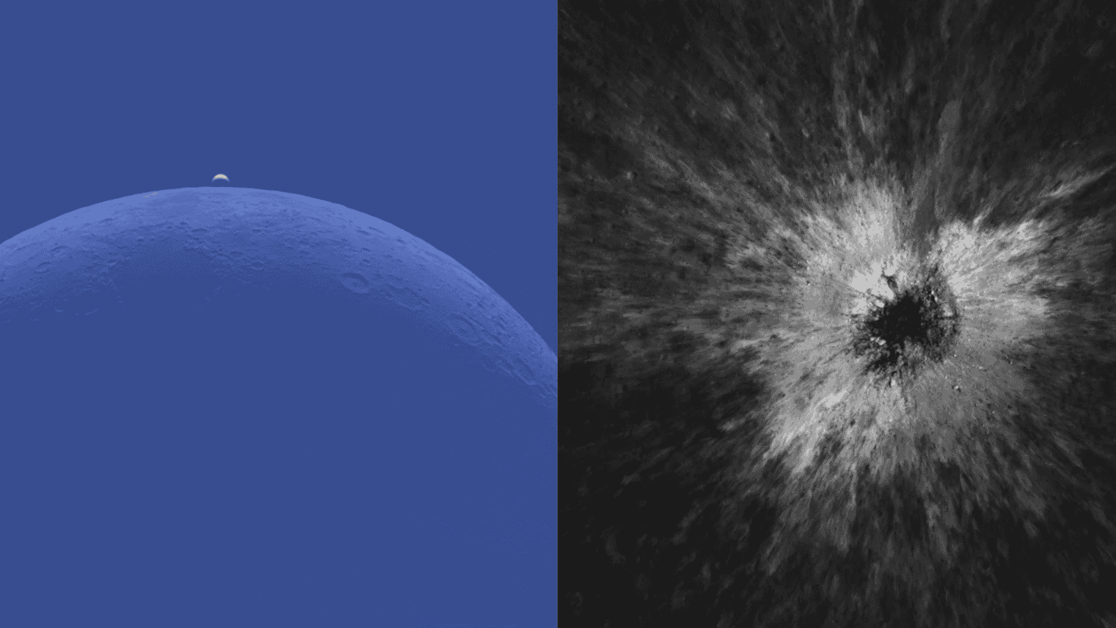 Lua e Vênus em fase crescente — novas crateras lunares descobertas
