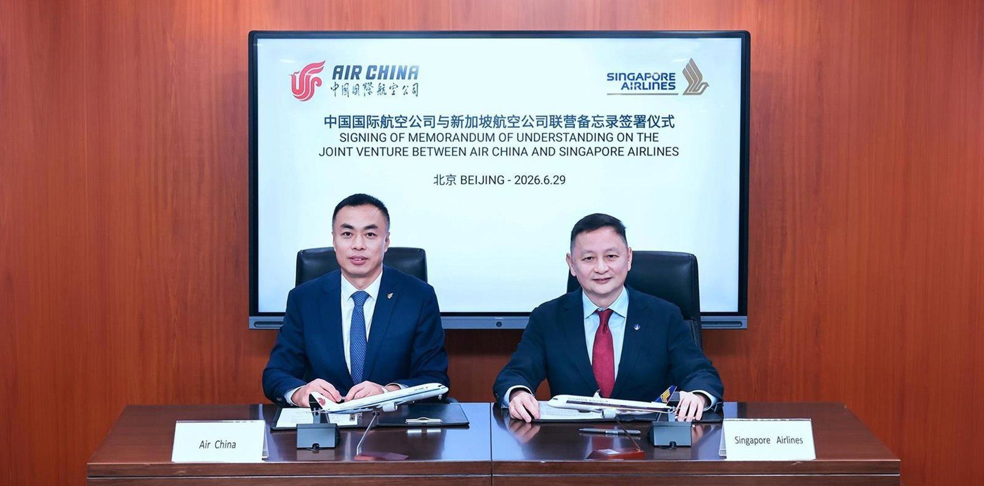 Air China e Singapore Airlines unem forças para dominar rotas asiáticas