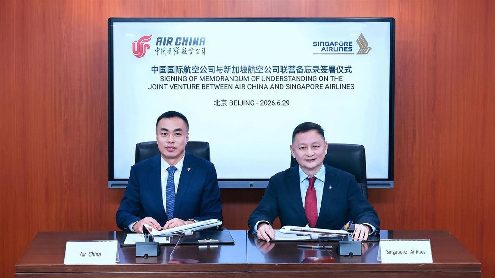 Air China e Singapore Airlines unem forças para dominar rotas asiáticas