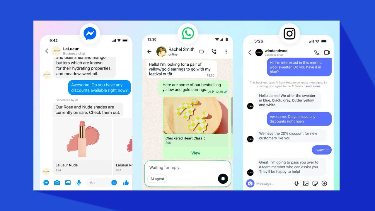 Meta aposta em agentes de IA para dominar o atendimento em pequenas empresas