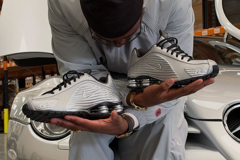 Corteiz e Nike preparam Shox R4 em prata metálica para 2026