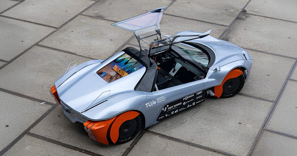Carro elétrico holandês captura poeira de pneus para reduzir poluição