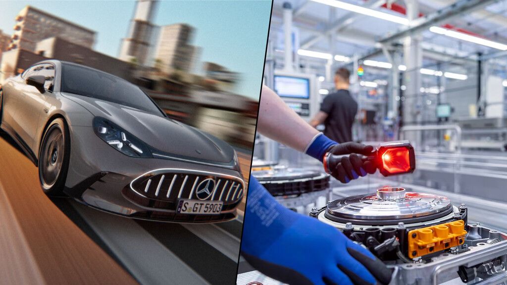 Mercedes escala motor de fluxo axial e desafia limites da eletrificação