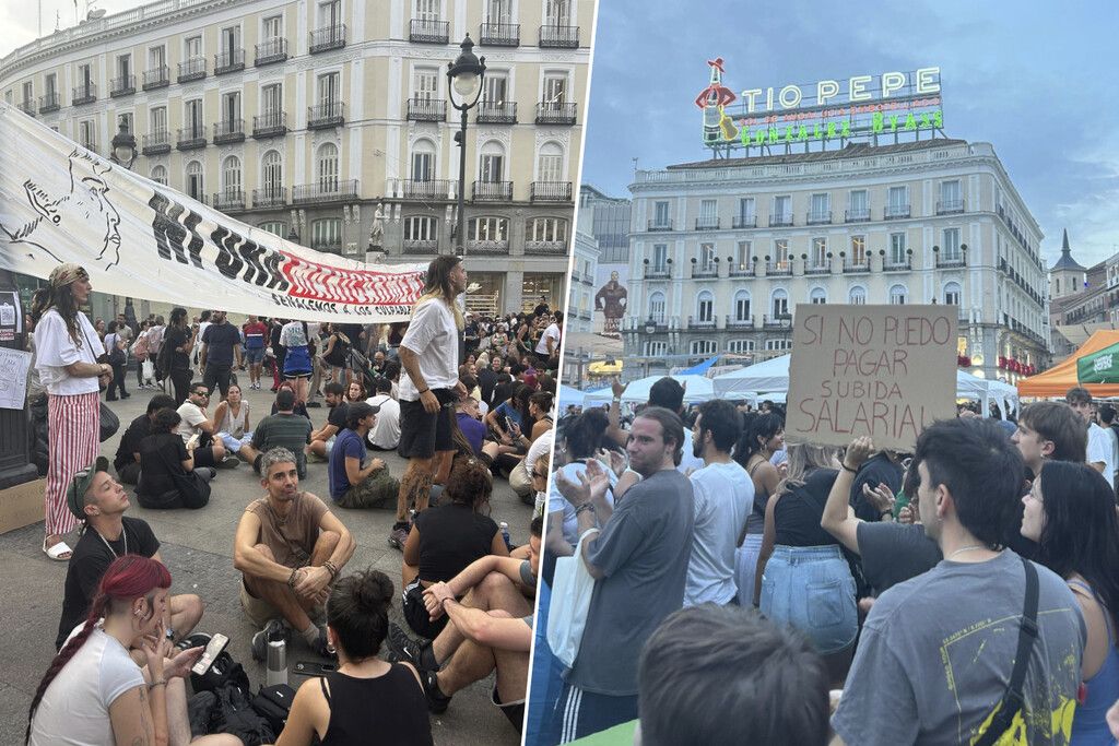 Acampada em Madri relembra 15M com foco na crise de moradia