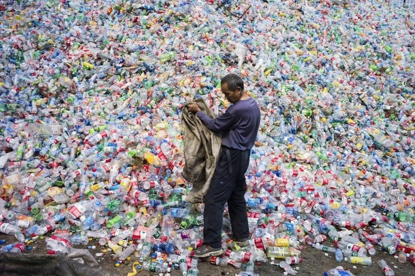 O lixo lácteo que virou asfalto na China