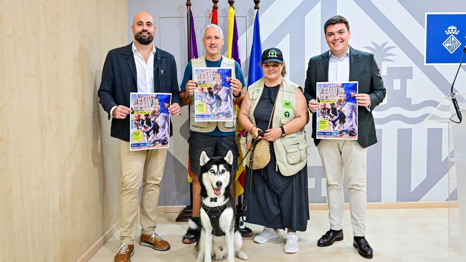 Palma promove adoção de animais com corrida no Parc de la Mar