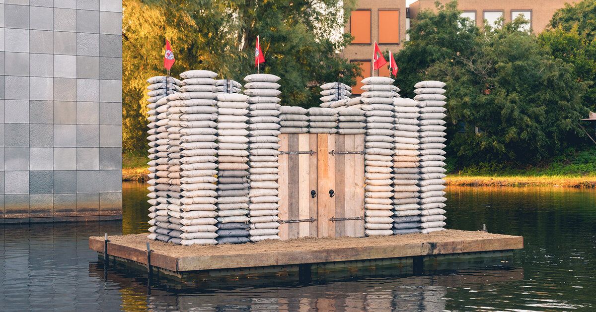 Castelo flutuante testa concreto sustentável em Eindhoven