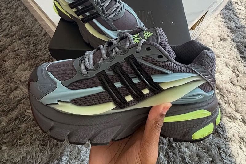 Pharrell e Adidas: a ousadia do Adistar Jellyfish em preto e multicolor