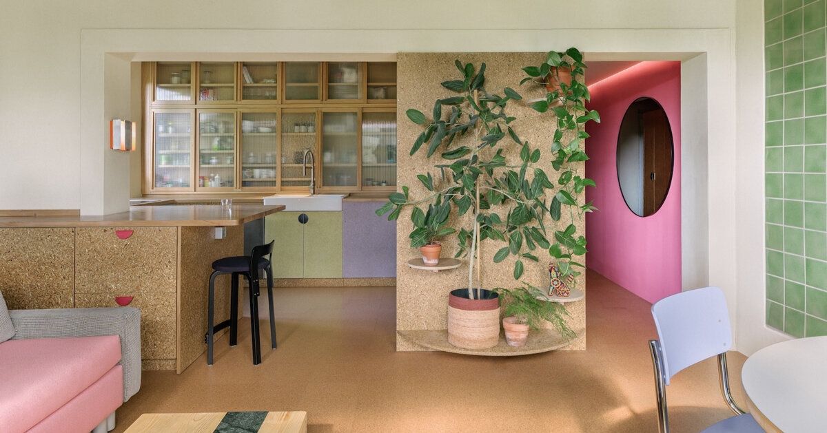 Apartamento em Düsseldorf é renovado com design circular e reversível