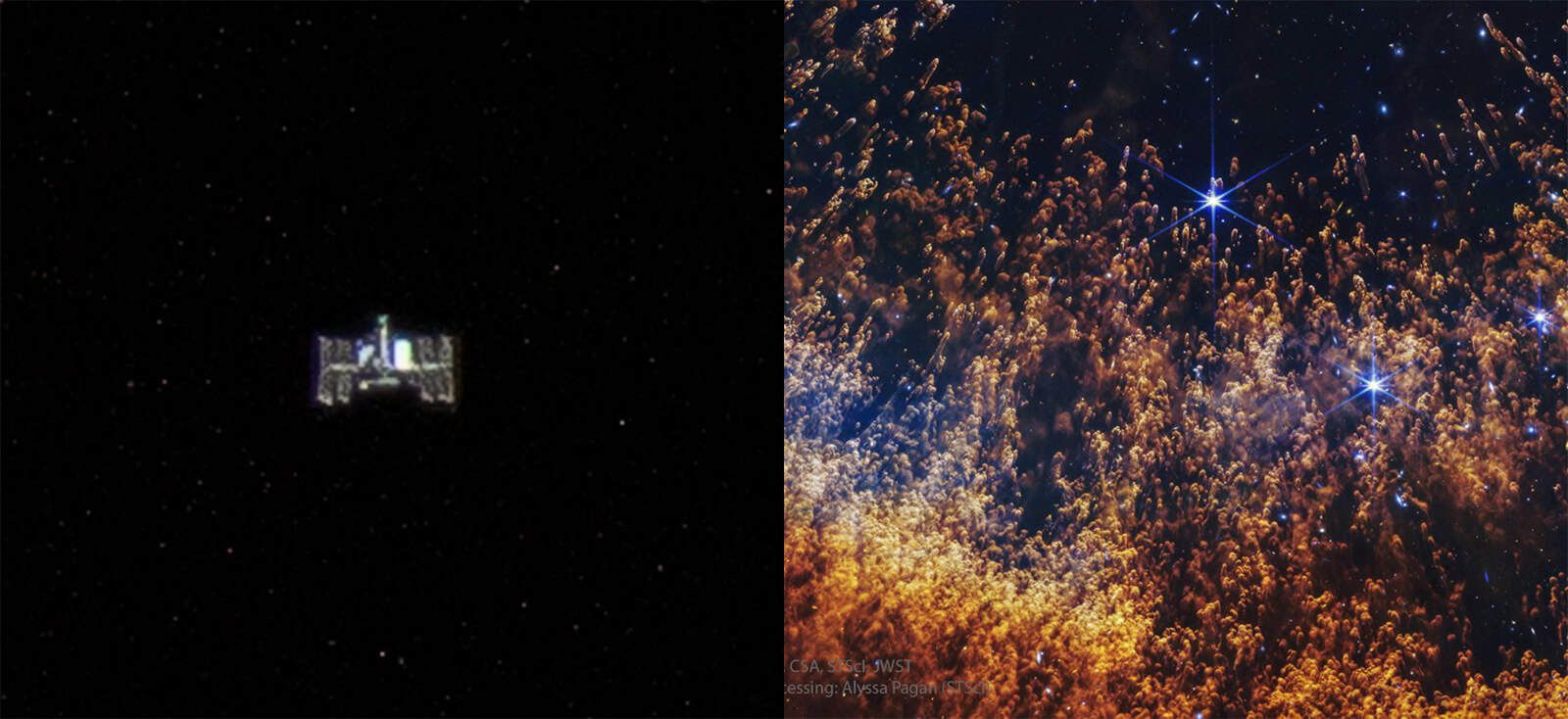 A ISS em Brasília e os nós do James Webb
