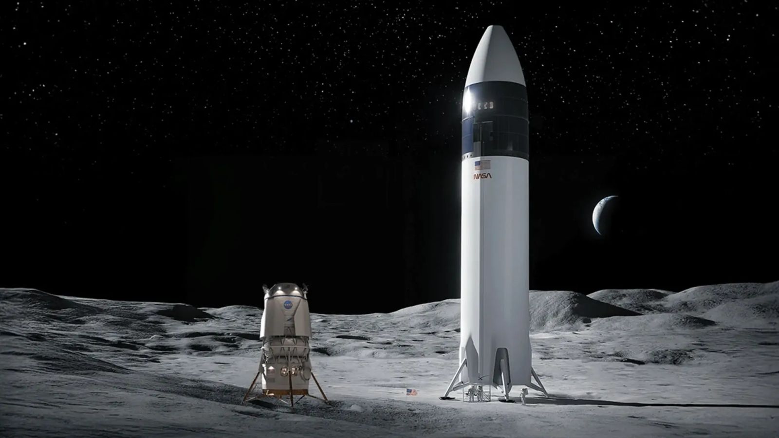NASA atualiza cronograma da Artemis: SpaceX e Blue Origin correm contra o tempo para pouso lunar