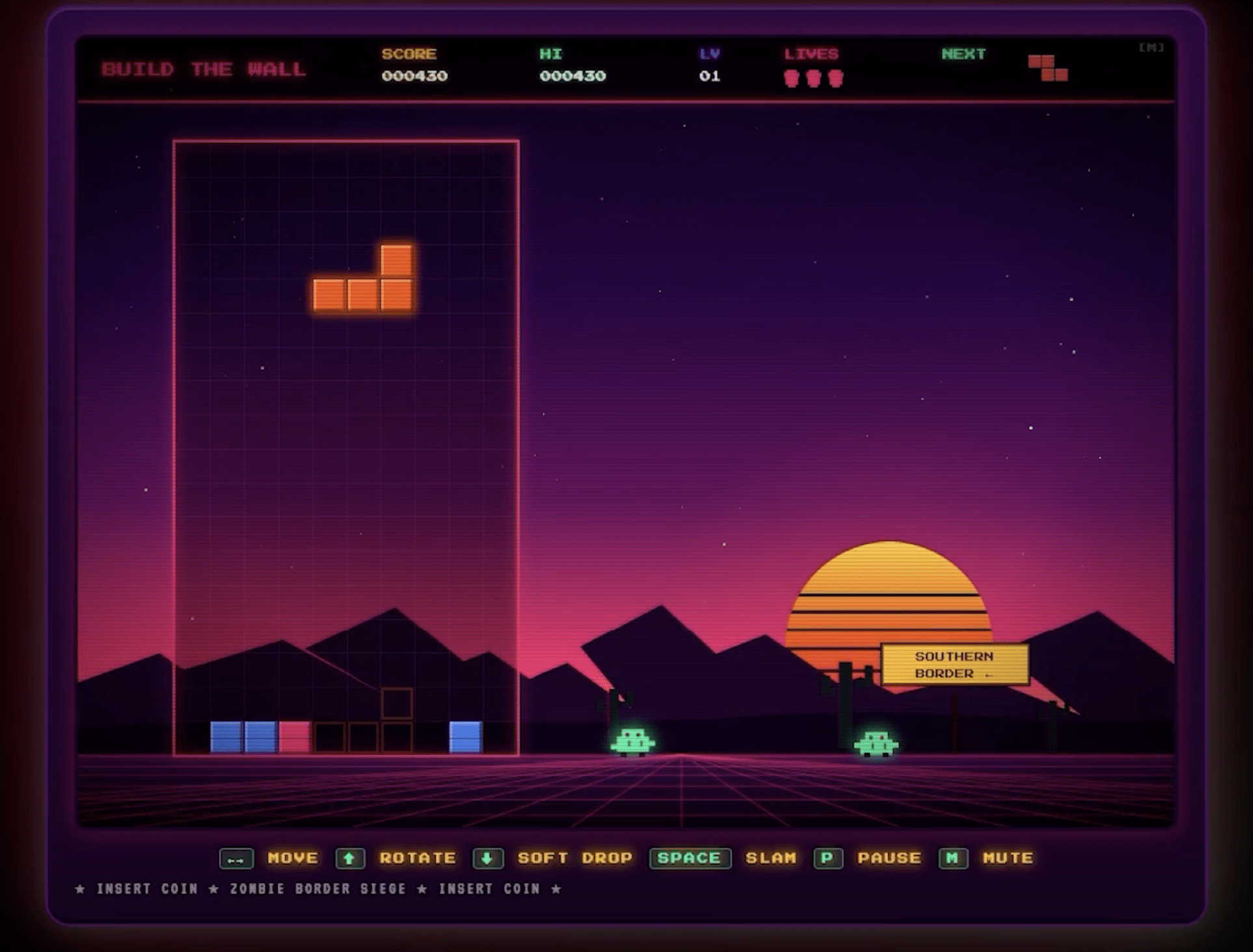 O Tetris da Casa Branca durou pouco: game over para o 'muro'