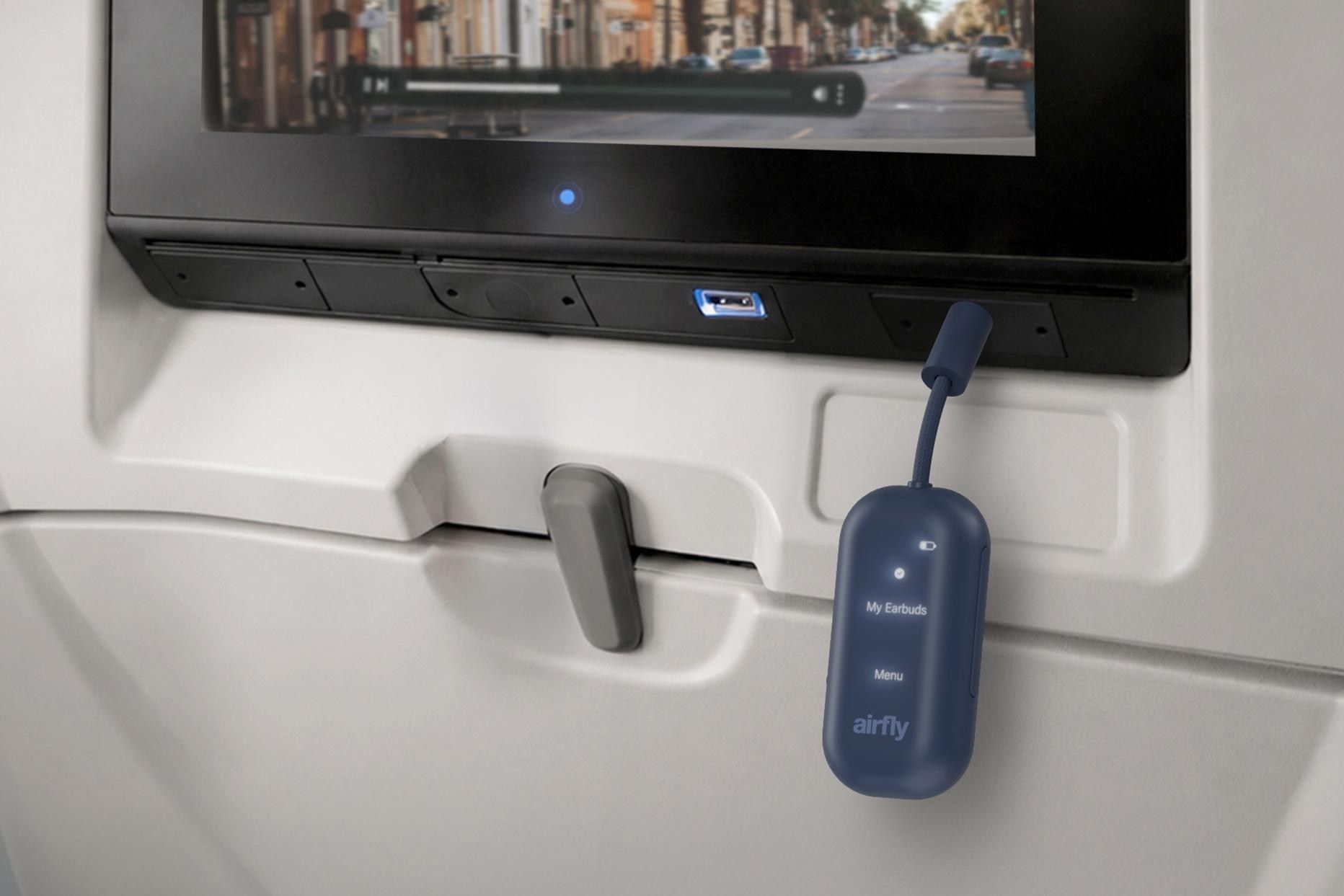 AirFly View: Tela em acessório de áudio simplifica emparelhamento de fones