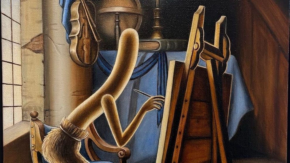 Emily Mae Smith: vassoura de bruxa vira arma na arte