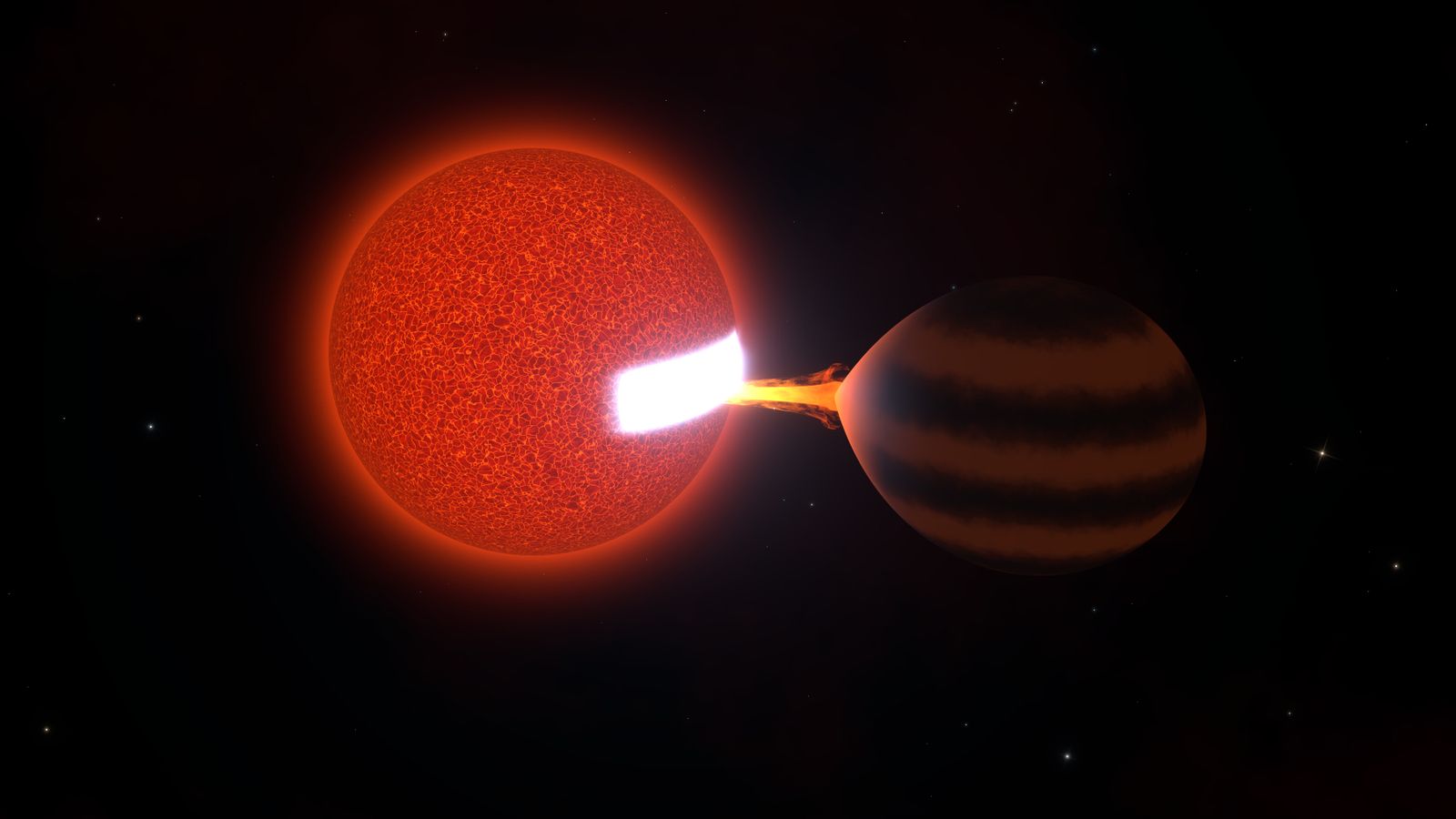 Astrônomos flagram estrela devorando anã marrom a 300 anos-luz
