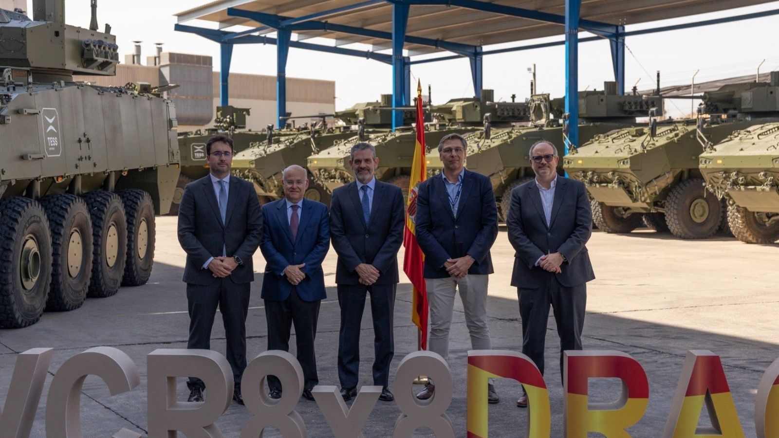 Tess Defence atinge marco de 100 blindados VCR 8x8 entregues ao Exército Espanhol