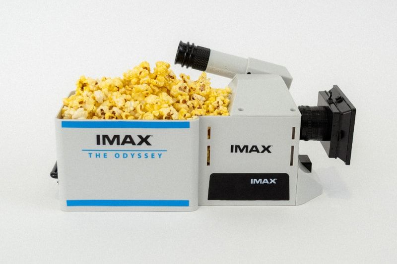 IMAX transforma ferramenta de filmagem em objeto de desejo — o balde de pipoca como artefato