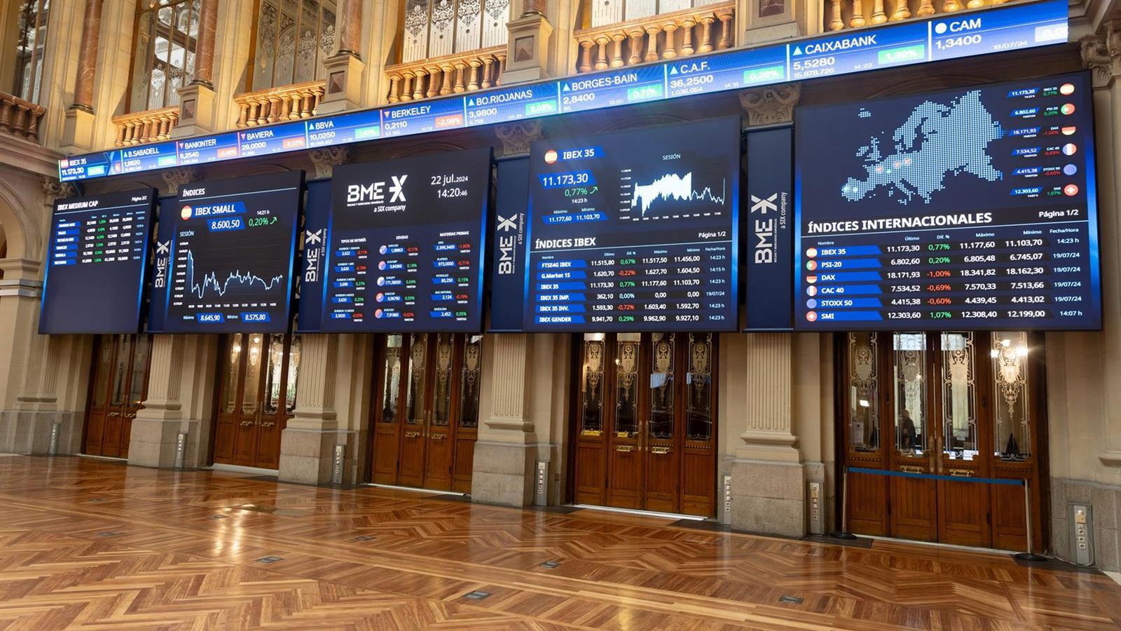 Bolsa espanhola movimenta 254 bilhões de euros no semestre — alta de 34%